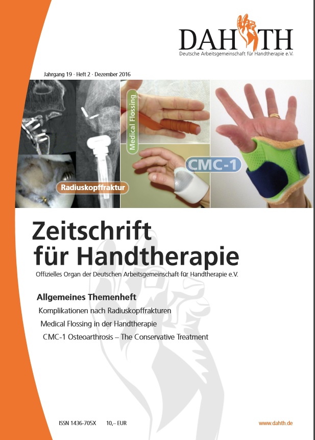 European Federation of Societies for Hand Therapy National Journals